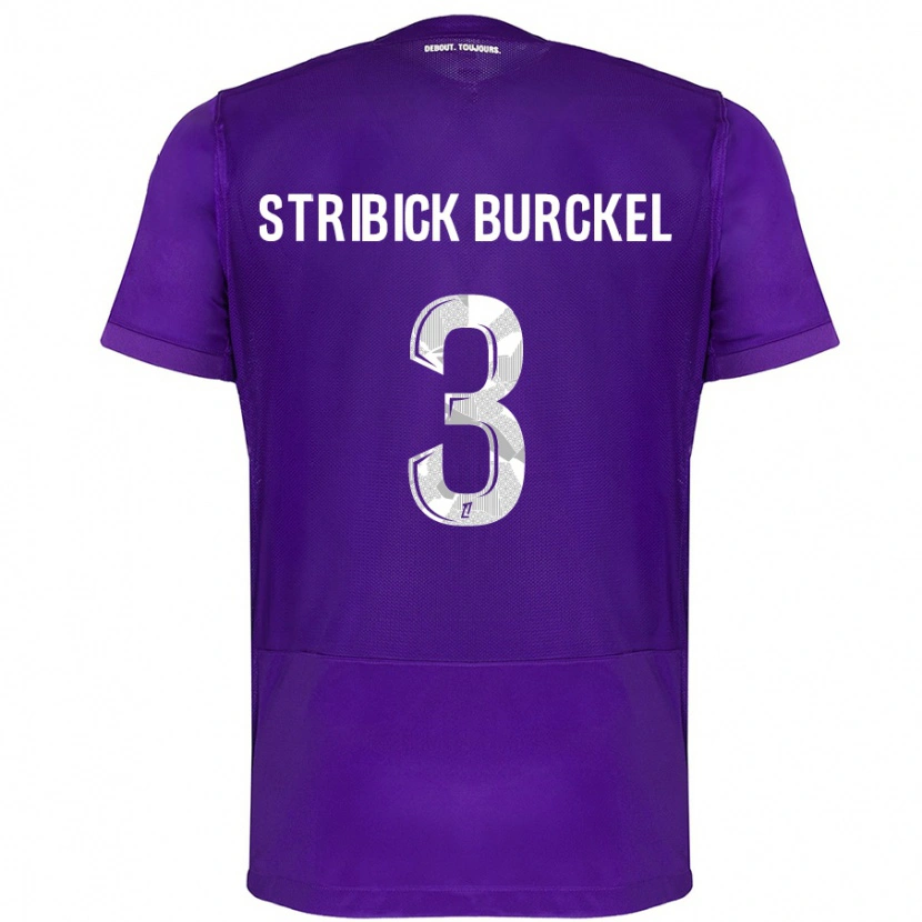 Danxen Kid Laetitia Stribick-Burckel #3 Purple White Home Jersey 2024/25 T-Shirt