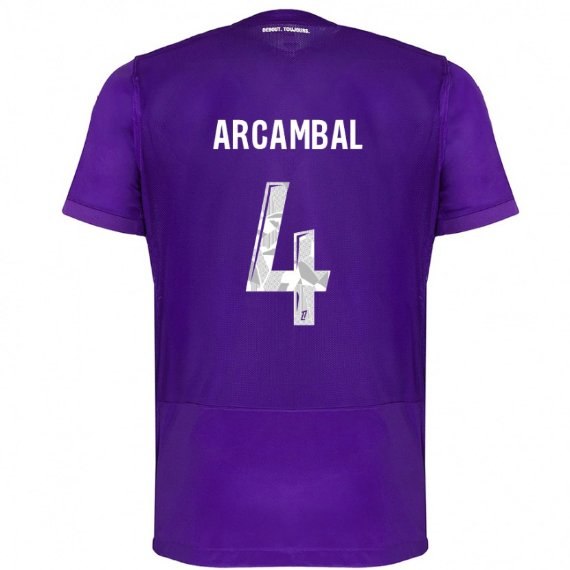 Danxen Kid Anais Arcambal #4 Purple White Home Jersey 2024/25 T-Shirt