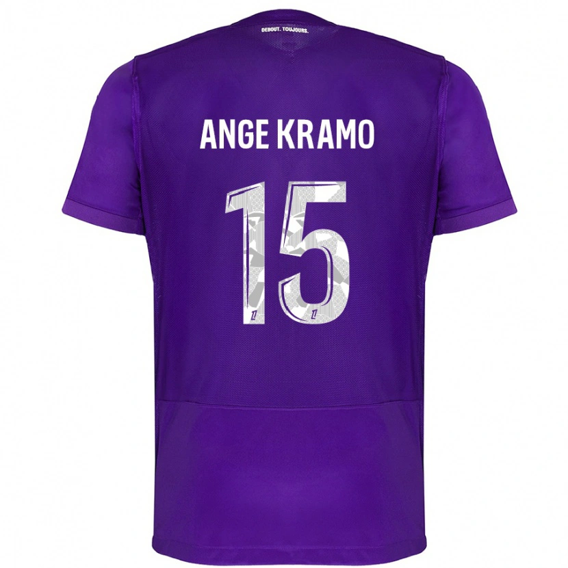 Danxen Kid Marie Ange Kramo #15 Purple White Home Jersey 2024/25 T-Shirt