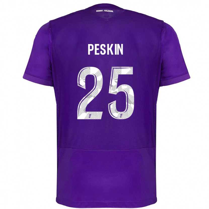 Danxen Kid Kelso Peskin #25 Purple White Home Jersey 2024/25 T-Shirt