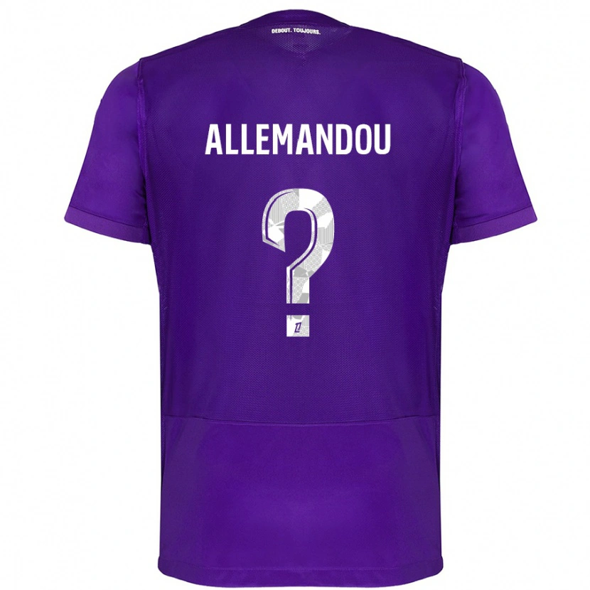 Danxen Kid Teddy Allemandou #0 Purple White Home Jersey 2024/25 T-Shirt