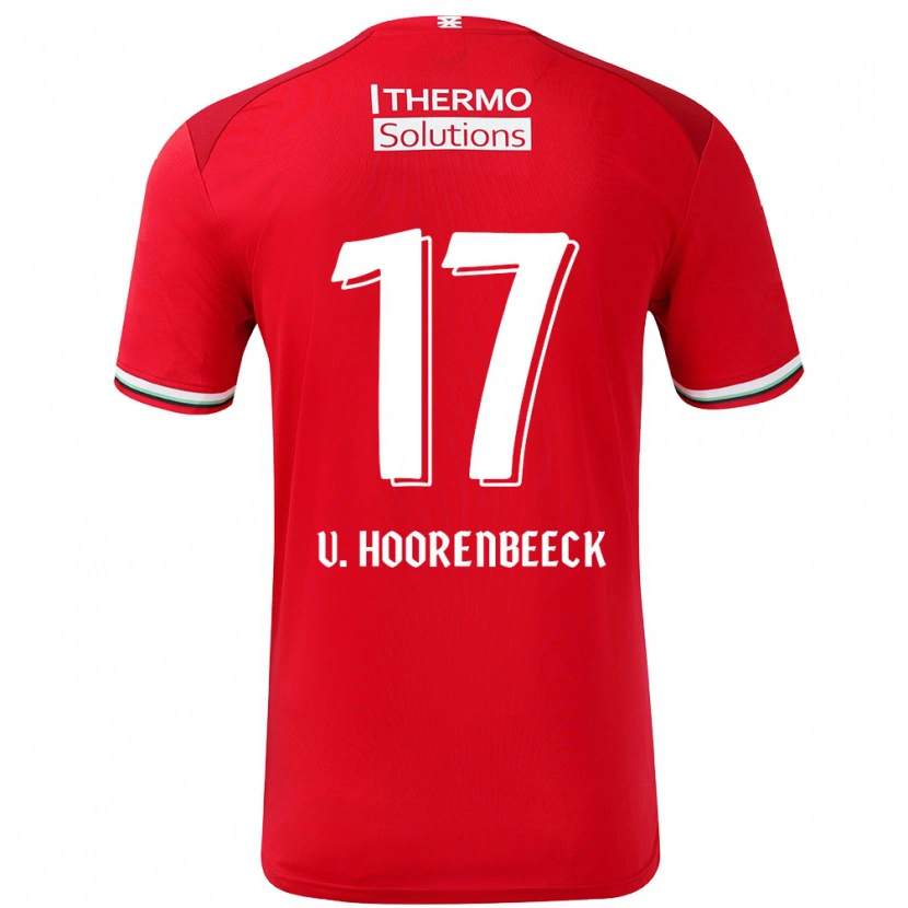 Danxen Kid Alec Van Hoorenbeeck #17 Red White Home Jersey 2024/25 T-Shirt