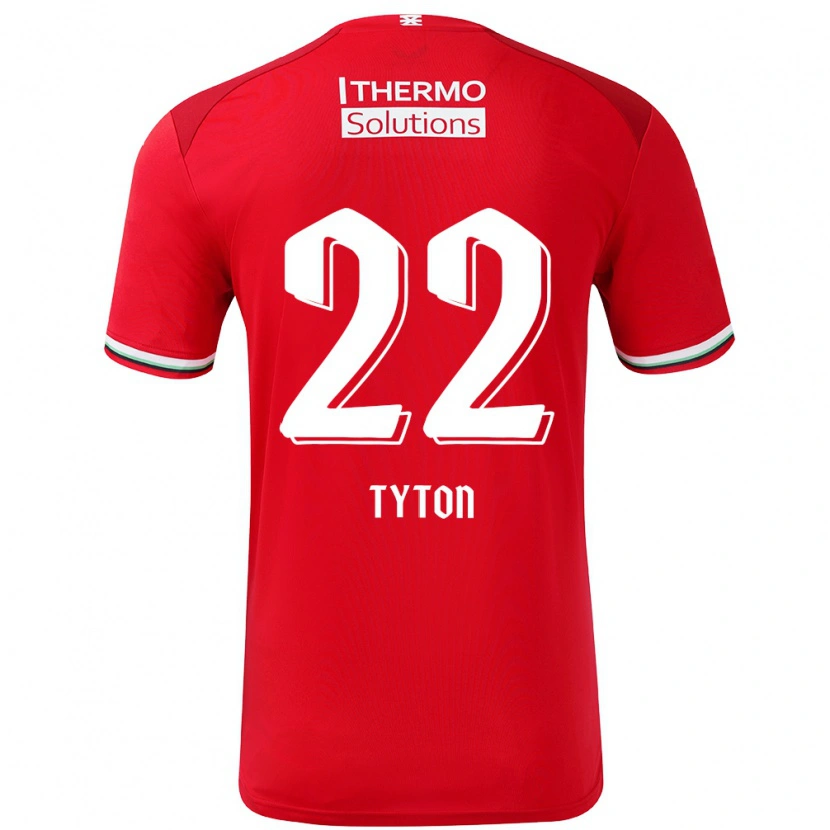 Danxen Kid Przemyslaw Tyton #22 Red White Home Jersey 2024/25 T-Shirt