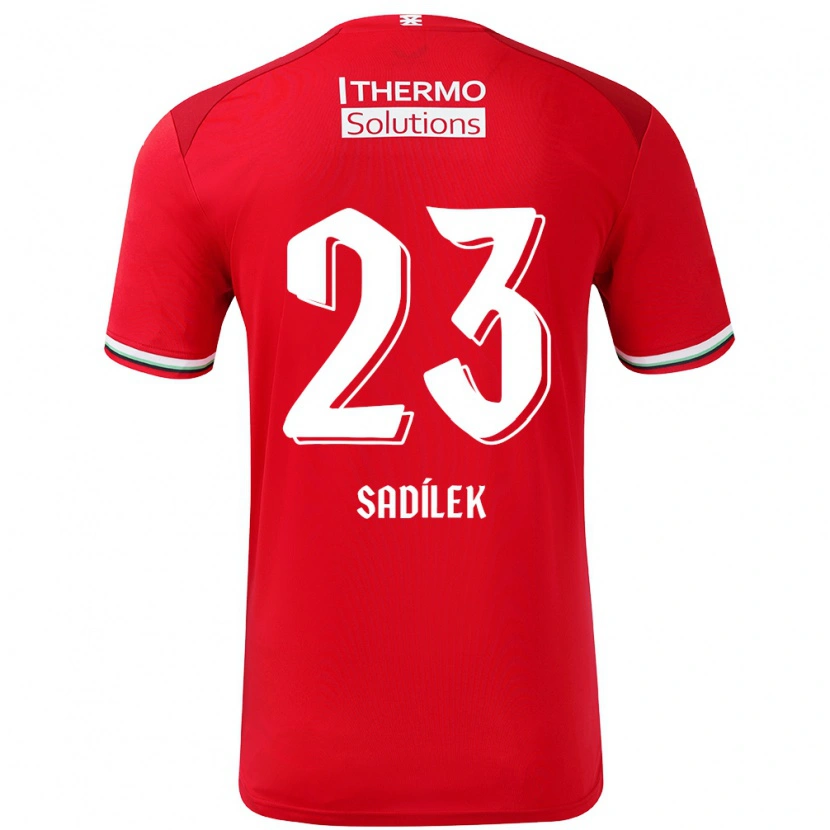 Danxen Kid Michal Sadílek #23 Red White Home Jersey 2024/25 T-Shirt