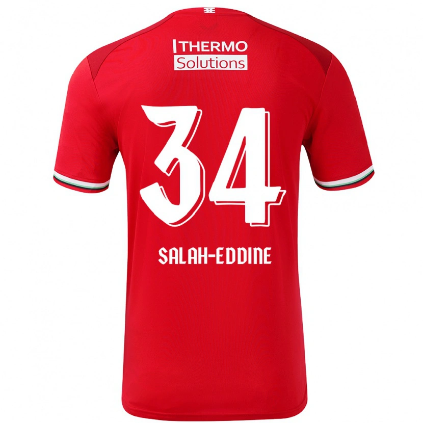 Danxen Kid Anass Salah-Eddine #34 Red White Home Jersey 2024/25 T-Shirt