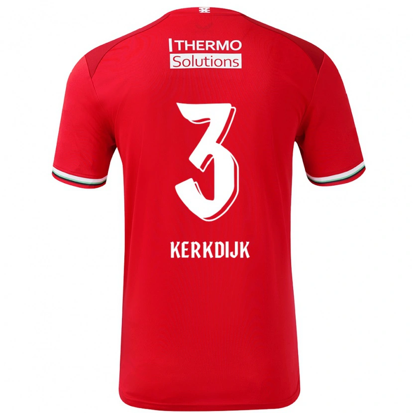 Danxen Kid Danique Kerkdijk #3 Red White Home Jersey 2024/25 T-Shirt