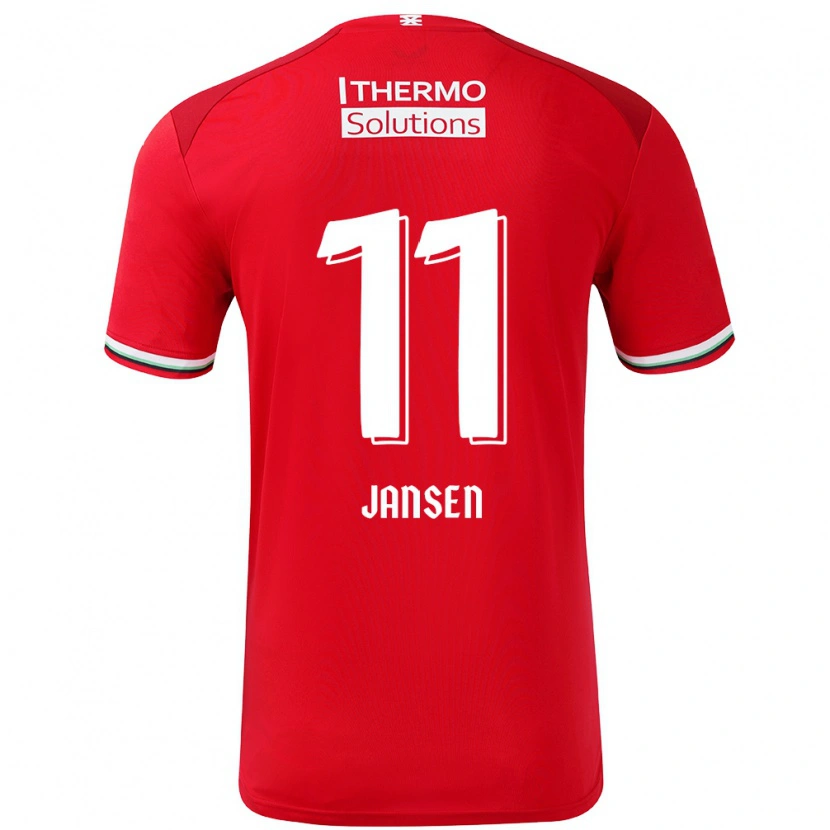 Danxen Kid Renate Jansen #11 Red White Home Jersey 2024/25 T-Shirt