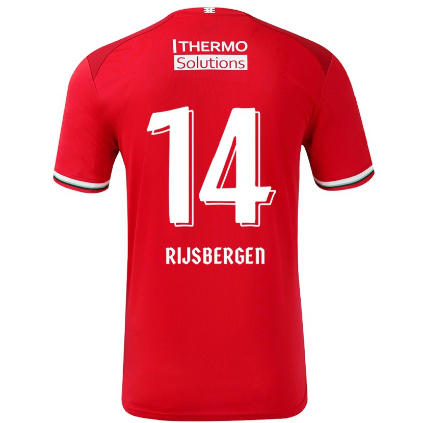 Danxen Kid Liz Rijsbergen #14 Red White Home Jersey 2024/25 T-Shirt