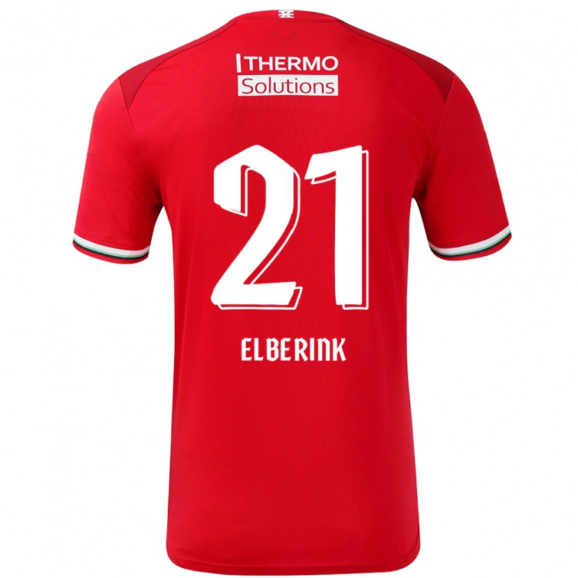 Danxen Kid Eva Oude Elberink #21 Red White Home Jersey 2024/25 T-Shirt