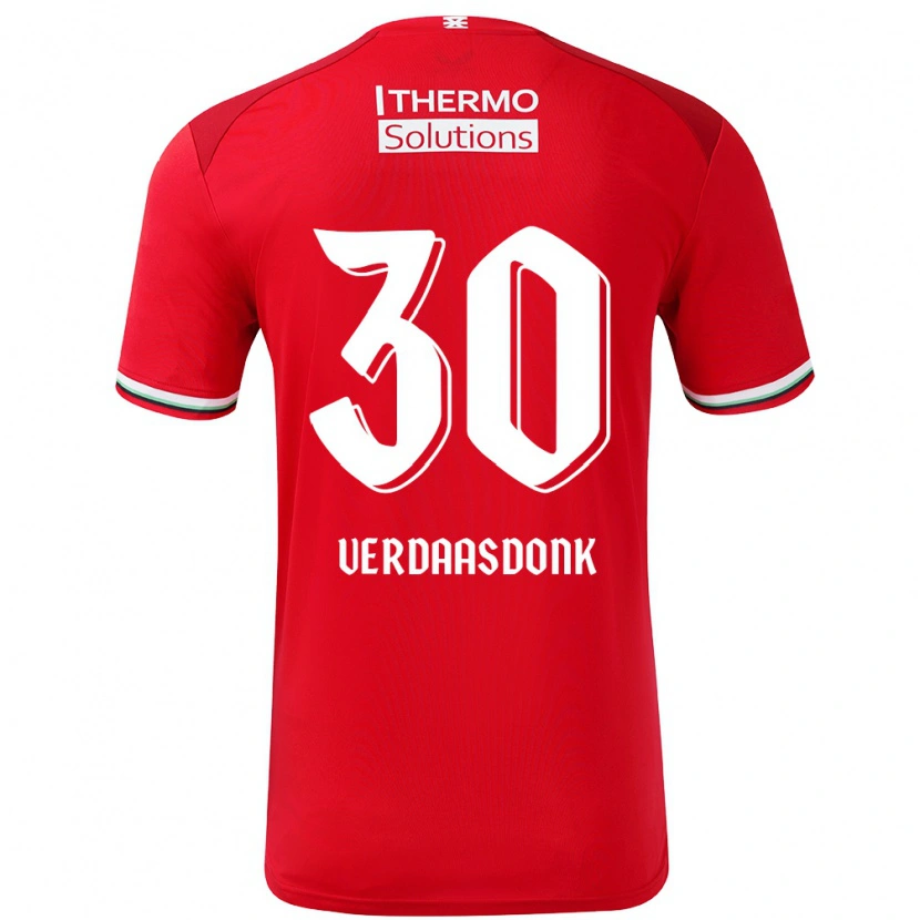 Danxen Kid Suus Verdaasdonk #30 Red White Home Jersey 2024/25 T-Shirt