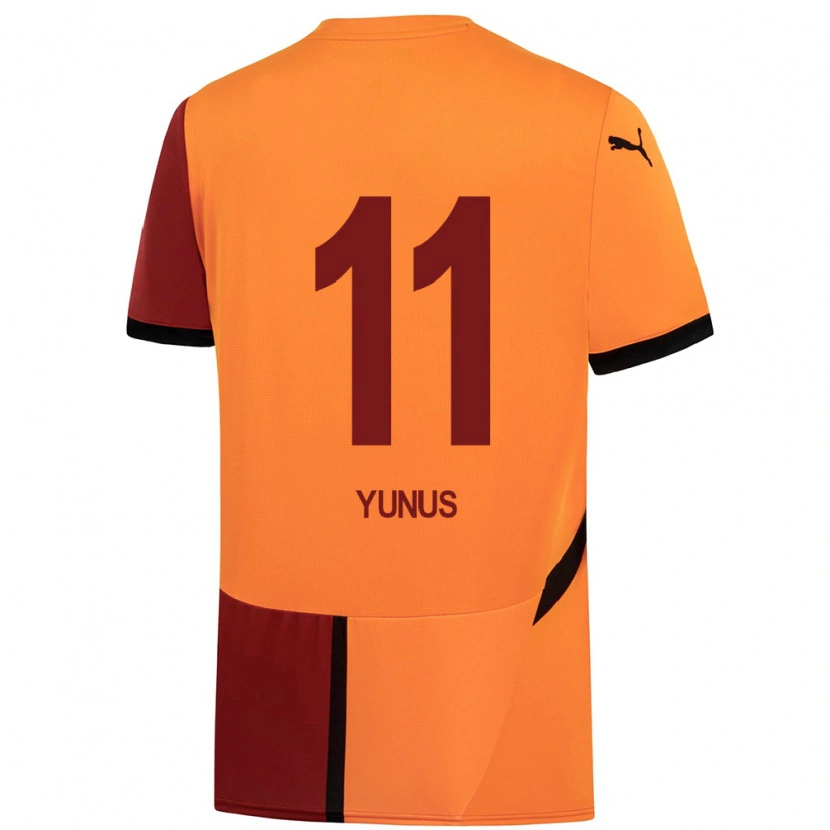 Danxen Kid Yunus Akgün #11 Yellow Red Home Jersey 2024/25 T-Shirt