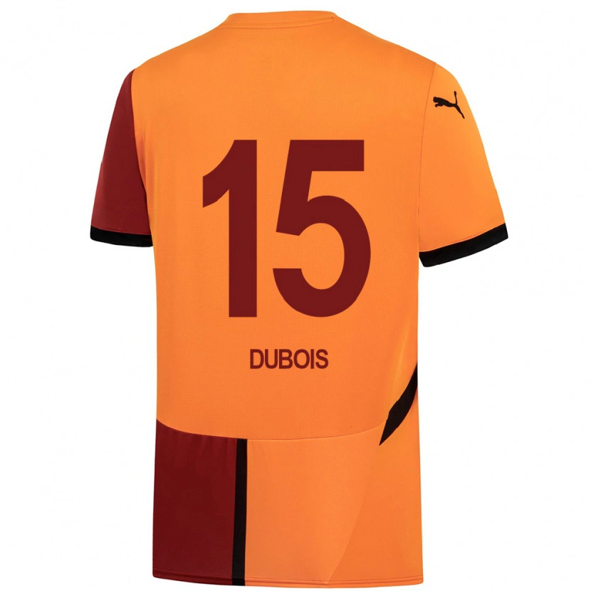 Danxen Kid Léo Dubois #15 Yellow Red Home Jersey 2024/25 T-Shirt