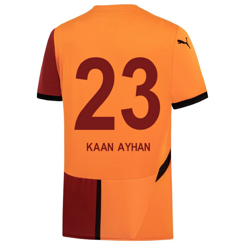 Danxen Kid Kaan Ayhan #23 Yellow Red Home Jersey 2024/25 T-Shirt