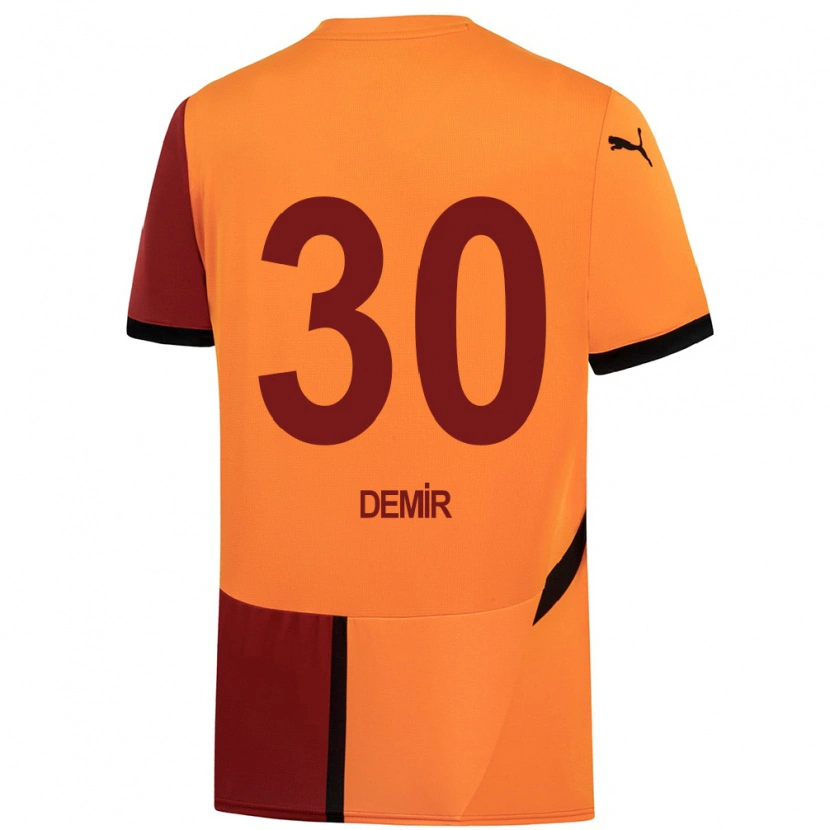 Danxen Kid Yusuf Demir #30 Yellow Red Home Jersey 2024/25 T-Shirt