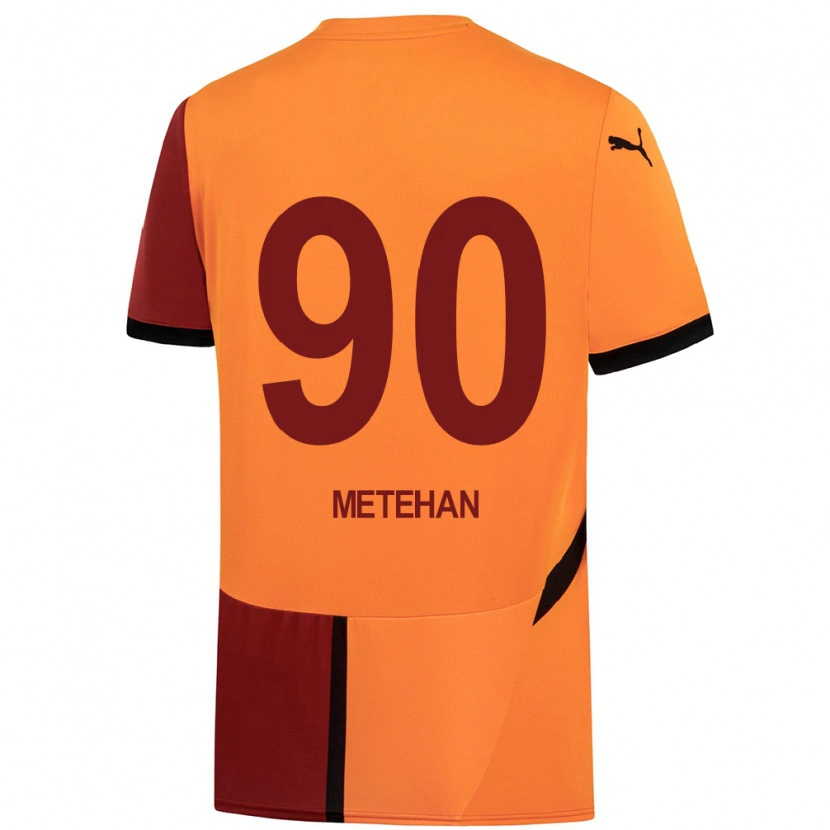 Danxen Kid Metehan Baltacı #90 Yellow Red Home Jersey 2024/25 T-Shirt