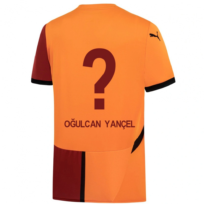 Danxen Kid Necati Oğulcan Yançel #0 Yellow Red Home Jersey 2024/25 T-Shirt