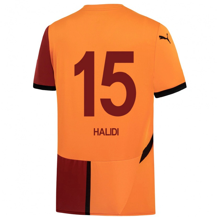 Danxen Kid İsa Halidi #15 Yellow Red Home Jersey 2024/25 T-Shirt