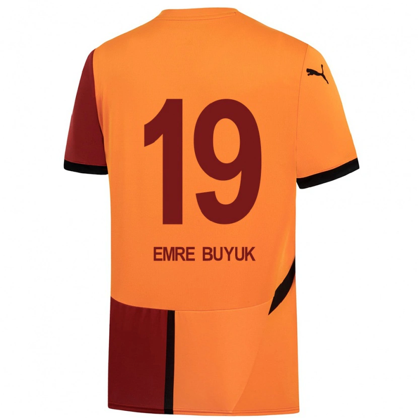 Danxen Kid Enes Emre Büyük #19 Yellow Red Home Jersey 2024/25 T-Shirt