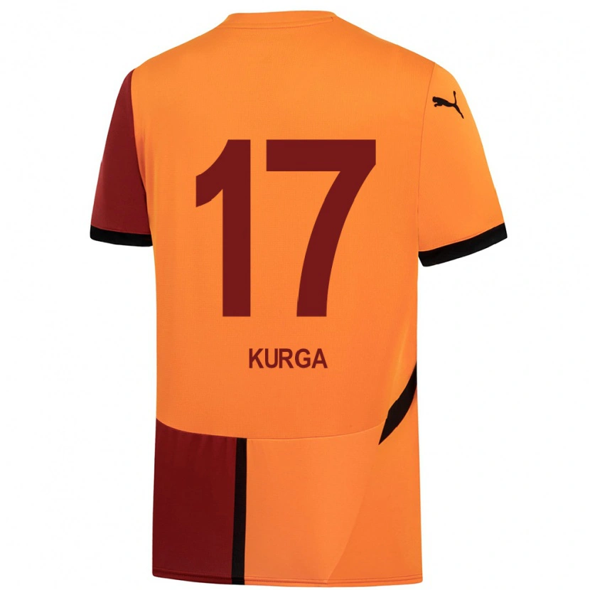 Danxen Kid Handan Kurğa #17 Yellow Red Home Jersey 2024/25 T-Shirt