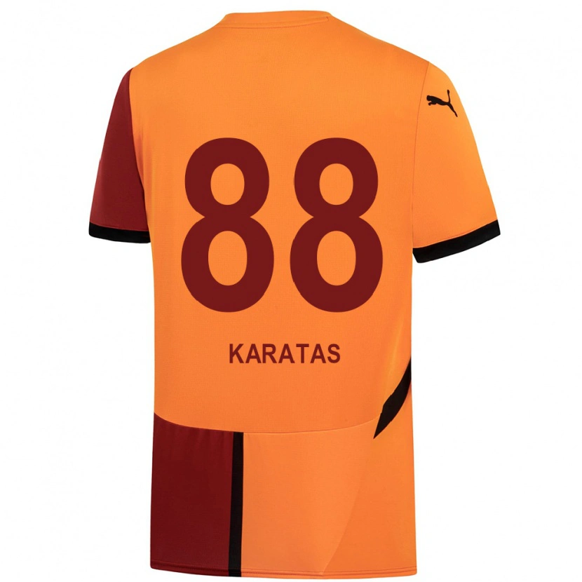 Danxen Kid Kazımcan Karataş #88 Yellow Red Home Jersey 2024/25 T-Shirt