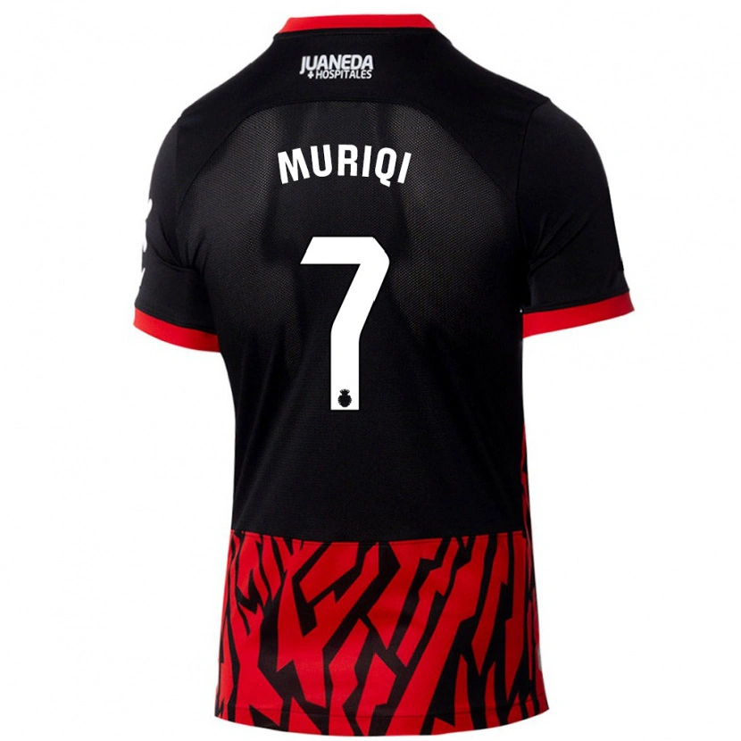 Danxen Kid Vedat Muriqi #7 Black Red Home Jersey 2024/25 T-Shirt