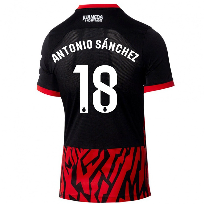 Danxen Kid Antonio Sánchez #18 Black Red Home Jersey 2024/25 T-Shirt