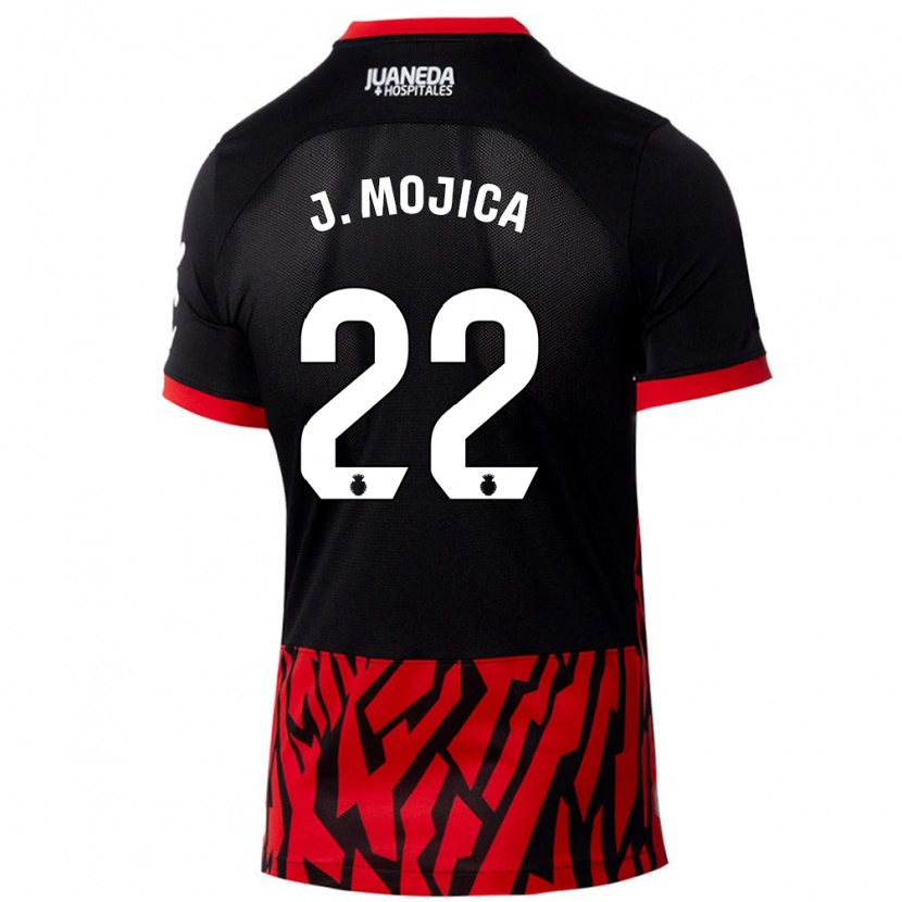 Danxen Kid Johan Mojica #22 Black Red Home Jersey 2024/25 T-Shirt