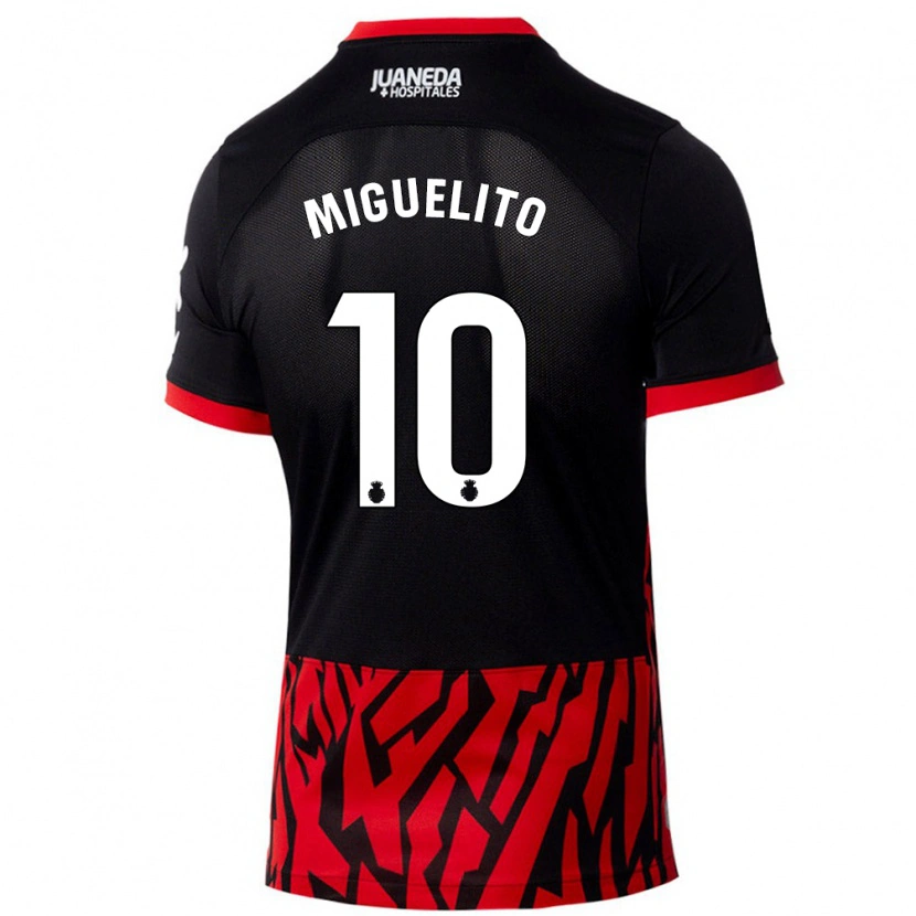 Danxen Kid Miguelito #10 Black Red Home Jersey 2024/25 T-Shirt