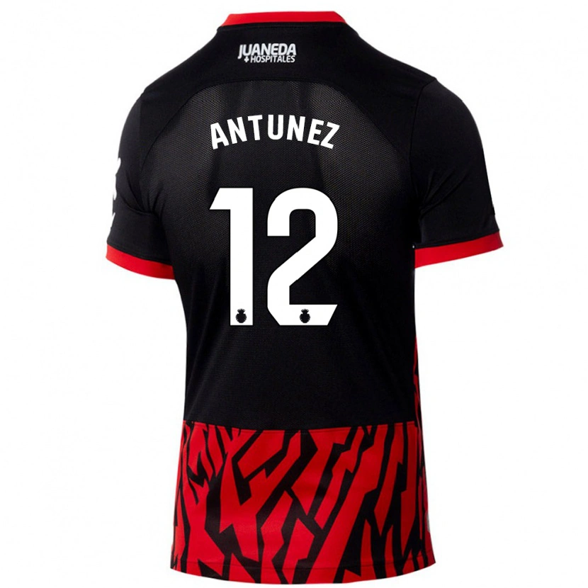 Danxen Kid Yahir Antúnez #12 Black Red Home Jersey 2024/25 T-Shirt