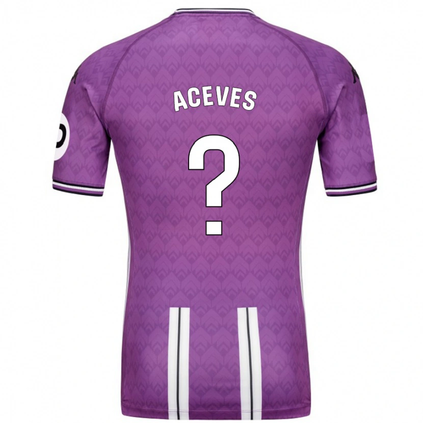 Danxen Kid Álvaro Aceves #0 Purple White Home Jersey 2024/25 T-Shirt