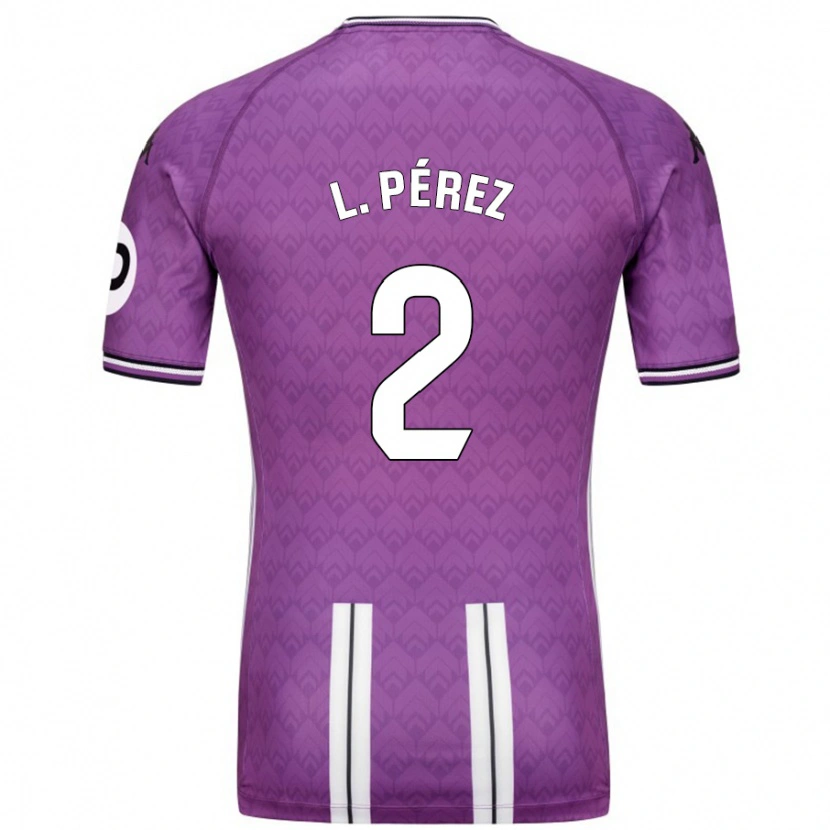 Danxen Kid Luis Pérez #2 Purple White Home Jersey 2024/25 T-Shirt