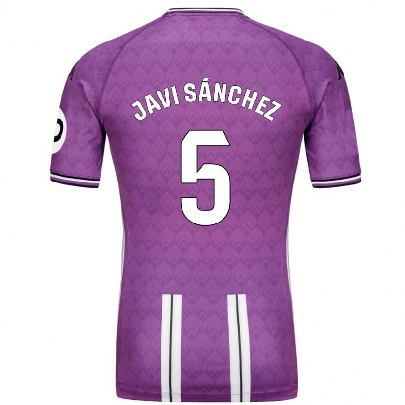 Danxen Kid Javi Sánchez #5 Purple White Home Jersey 2024/25 T-Shirt