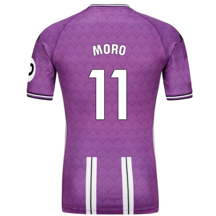 Danxen Kid Raúl Moro #11 Purple White Home Jersey 2024/25 T-Shirt