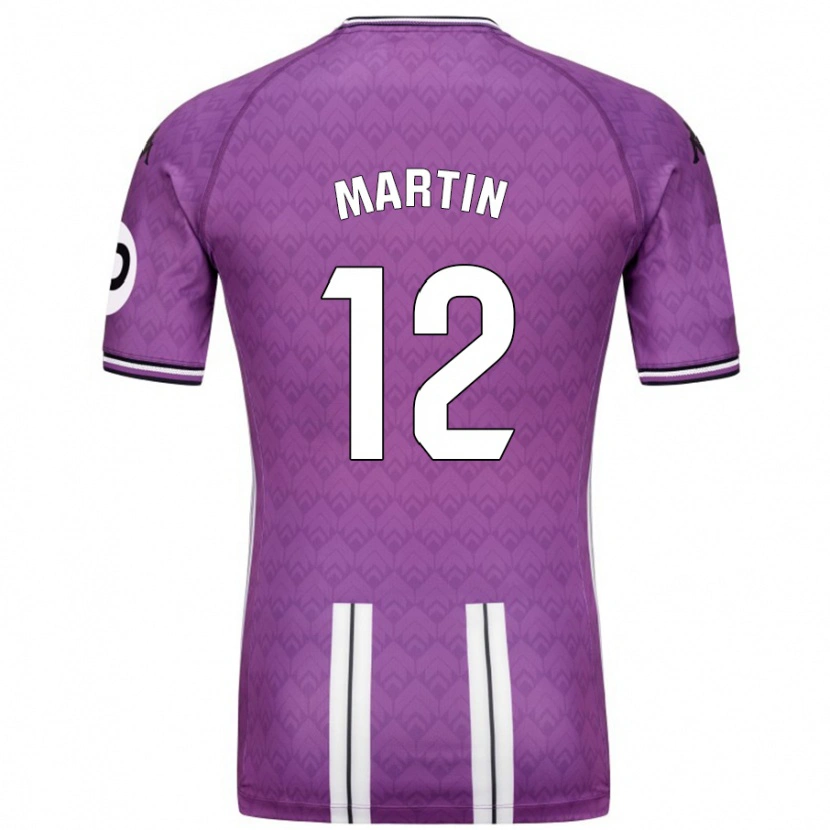 Danxen Kid Mario Martín #12 Purple White Home Jersey 2024/25 T-Shirt