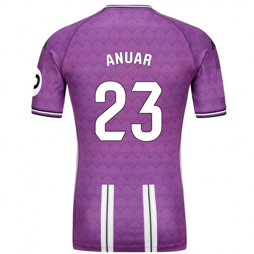 Danxen Kid Anuar #23 Purple White Home Jersey 2024/25 T-Shirt