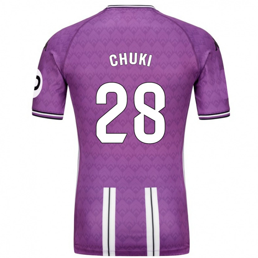 Danxen Kid Chuki #28 Purple White Home Jersey 2024/25 T-Shirt