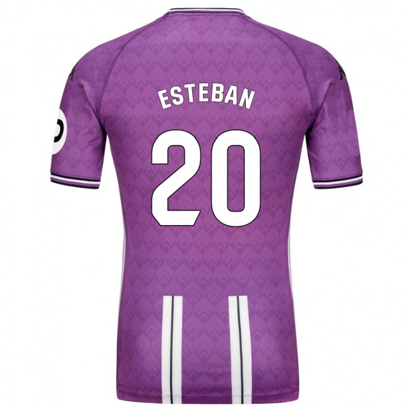 Danxen Kid Sergio Esteban #20 Purple White Home Jersey 2024/25 T-Shirt