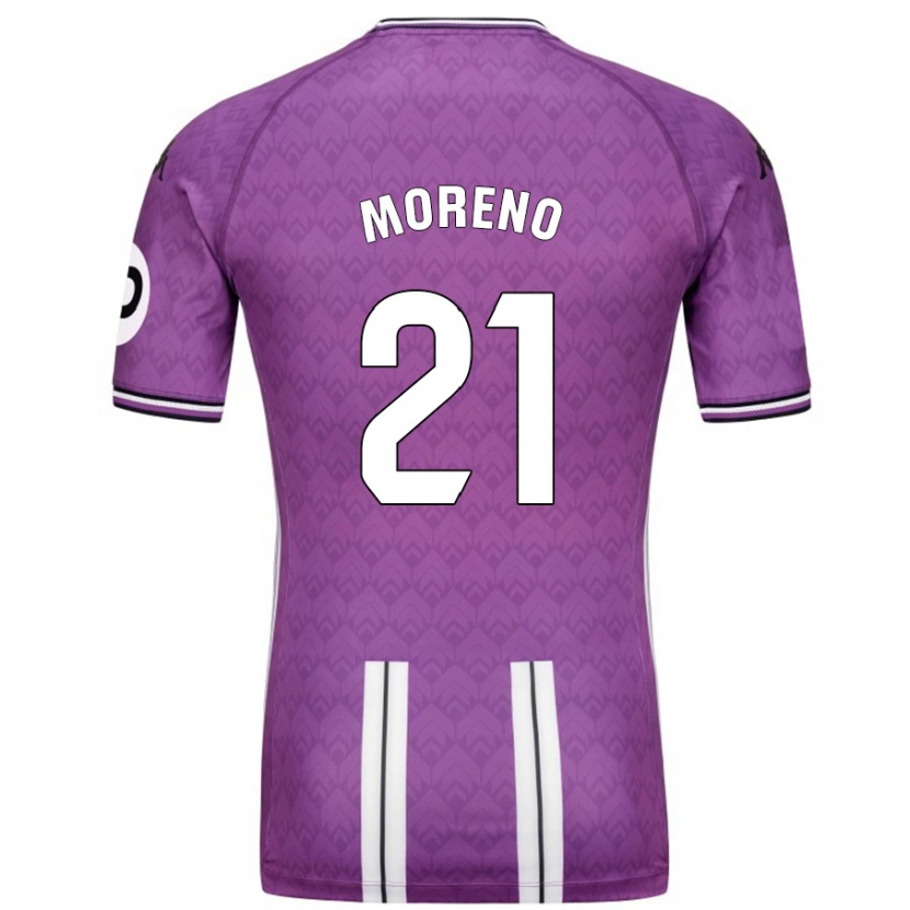 Danxen Kid Xavi Moreno #21 Purple White Home Jersey 2024/25 T-Shirt