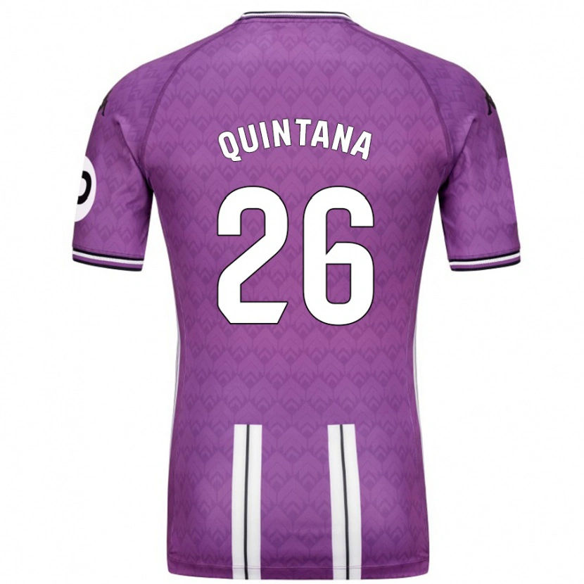 Danxen Kid Alberto Quintana #26 Purple White Home Jersey 2024/25 T-Shirt