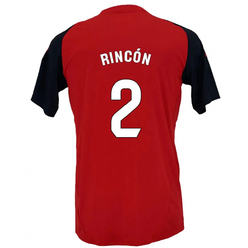 Danxen Kid Hugo Rincón #2 Red Black Home Jersey 2024/25 T-Shirt