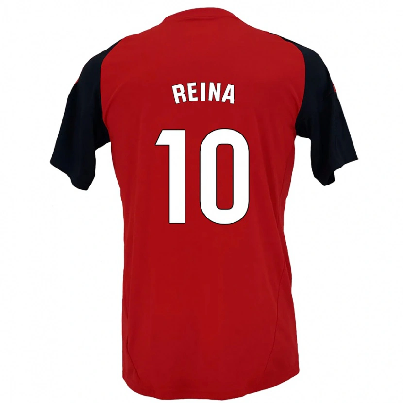 Danxen Kid Alberto Reina #10 Red Black Home Jersey 2024/25 T-Shirt