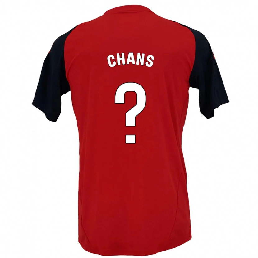 Danxen Kid Ángel Chans #0 Red Black Home Jersey 2024/25 T-Shirt