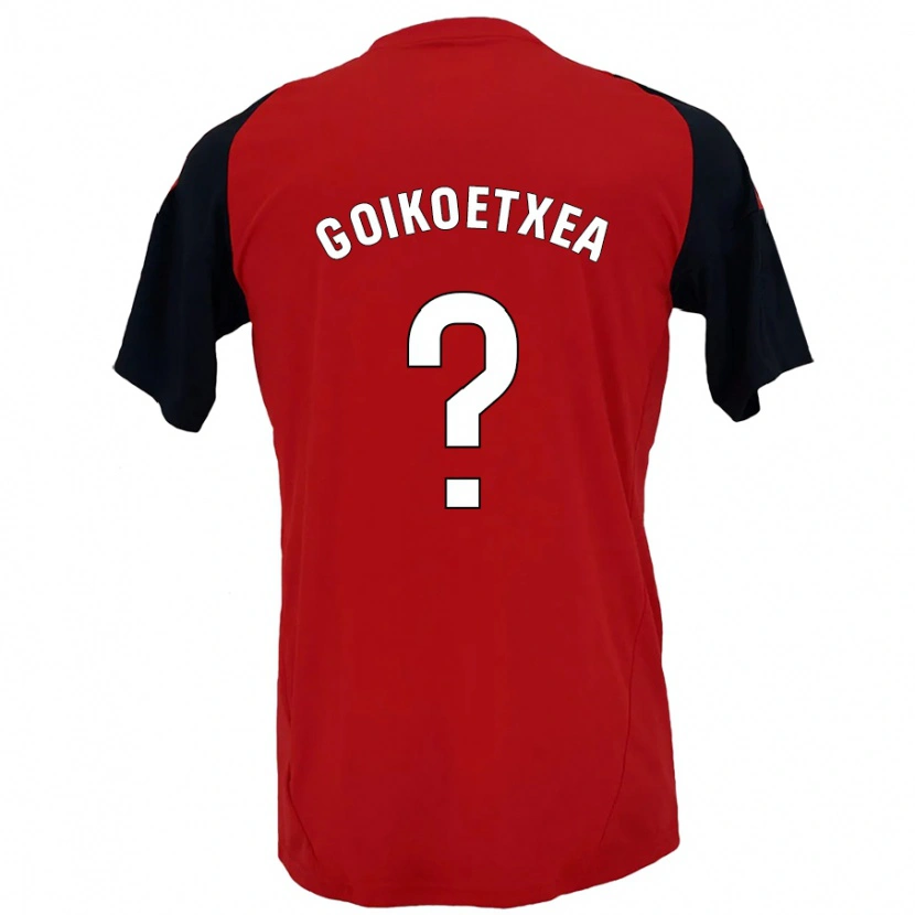 Danxen Kid Imanol Goikoetxea #0 Red Black Home Jersey 2024/25 T-Shirt