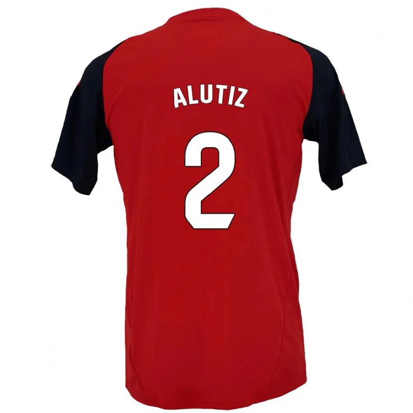 Danxen Kid Hodei Alutiz #2 Red Black Home Jersey 2024/25 T-Shirt