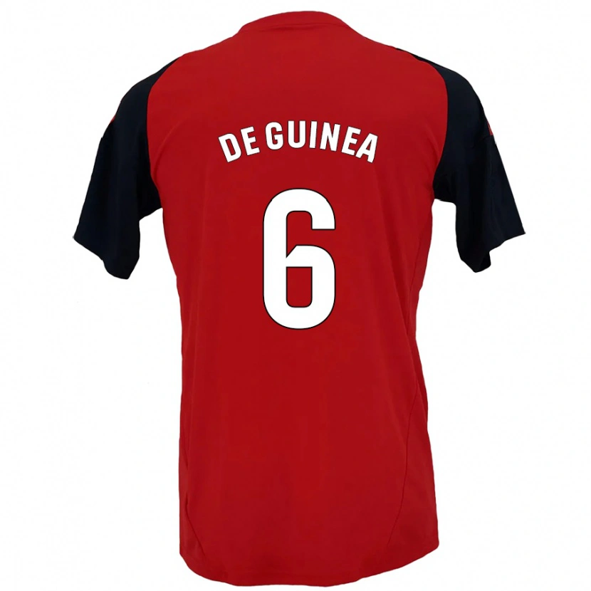 Danxen Kid Asier Ortiz De Guinea #6 Red Black Home Jersey 2024/25 T-Shirt