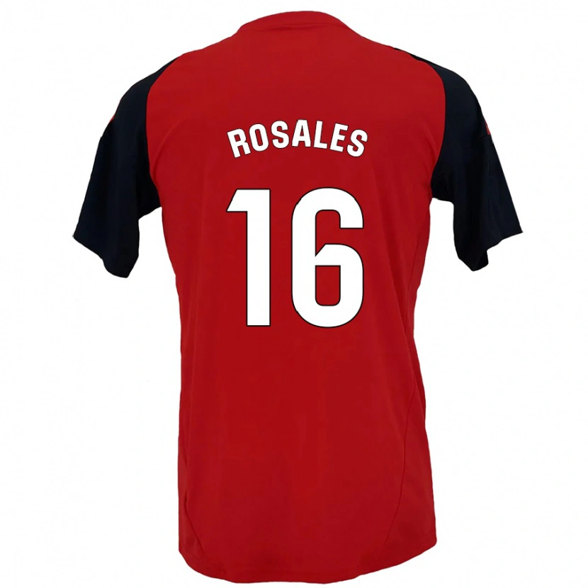 Danxen Kid Diego Rosales #16 Red Black Home Jersey 2024/25 T-Shirt