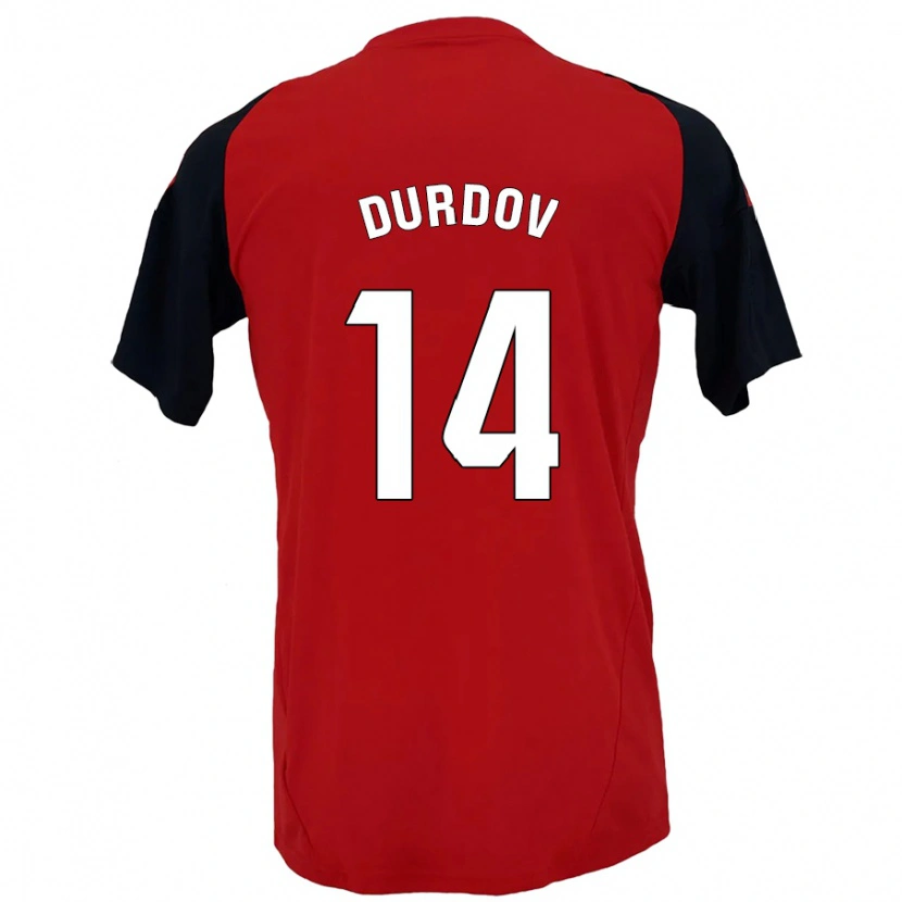 Danxen Kid Ivan Durdov #14 Red Black Home Jersey 2024/25 T-Shirt