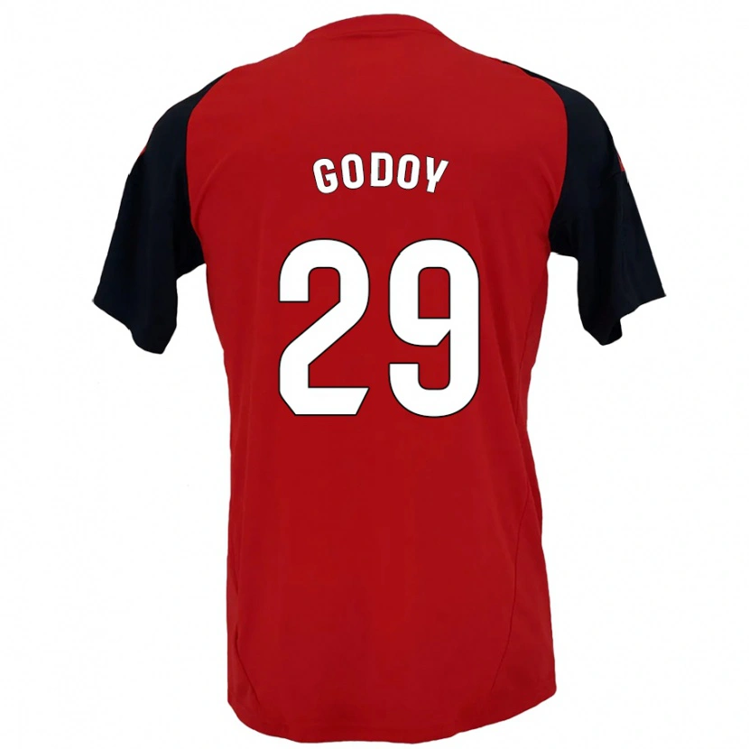 Danxen Kid Alan Godoy #29 Red Black Home Jersey 2024/25 T-Shirt