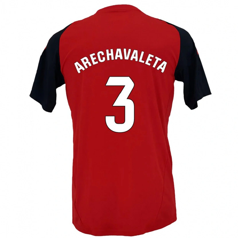 Danxen Kid Jorge Arechavaleta #3 Red Black Home Jersey 2024/25 T-Shirt