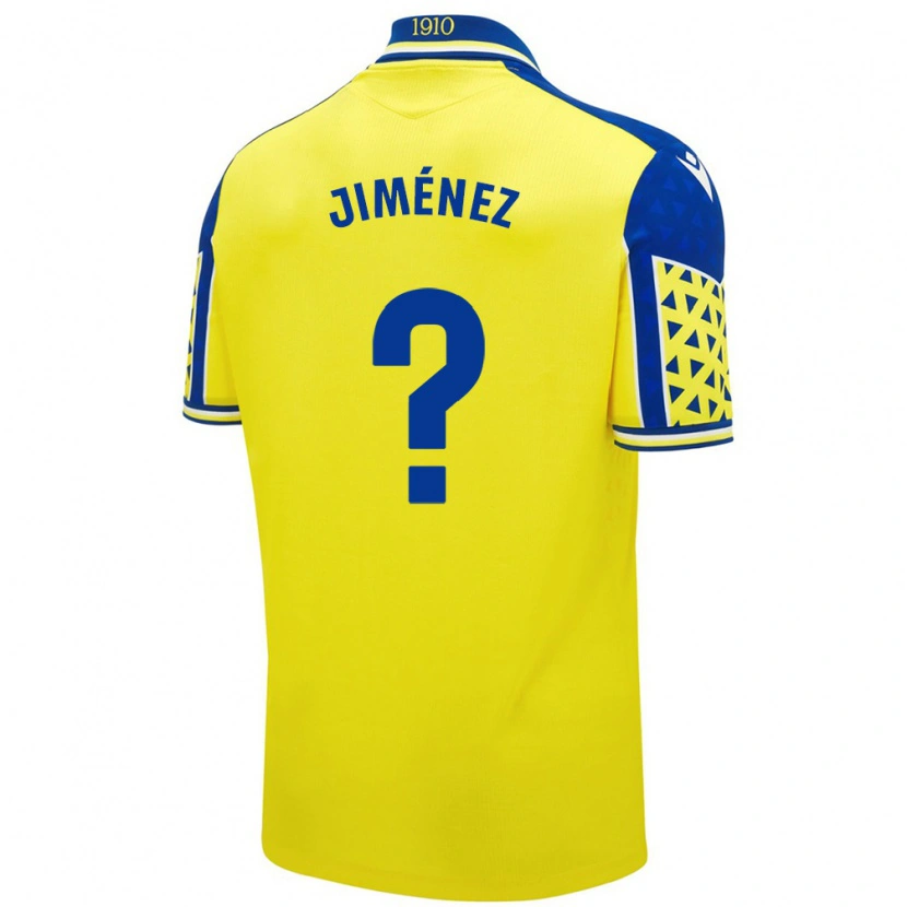 Danxen Kid Álvaro Jiménez #0 Yellow Blue Home Jersey 2024/25 T-Shirt